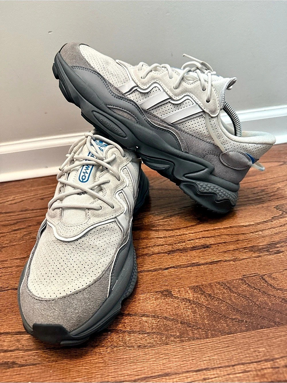 adidas Originals Ozweego TR Sneakers Grey/White Size 10.5